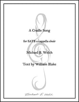 A Cradle Song SATB choral sheet music cover